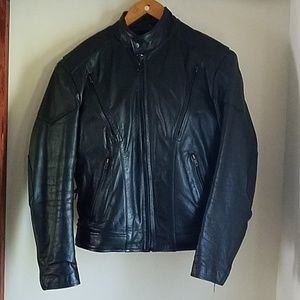 Mens leather Motorcycle jacket